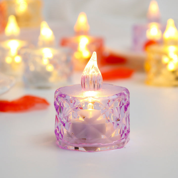 LED Crystal Candle Light for atmospheric lighting