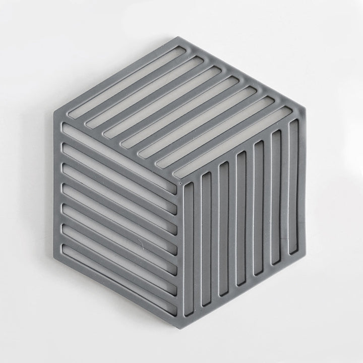 Unisex Silicone Coaster with Modern Geometric Design Stornfield