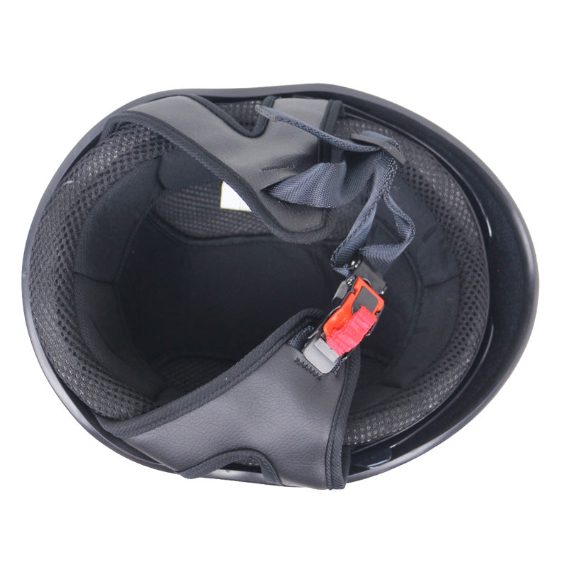 Classic Half-Shell Motorcycle Helmet with Visor Stornfield