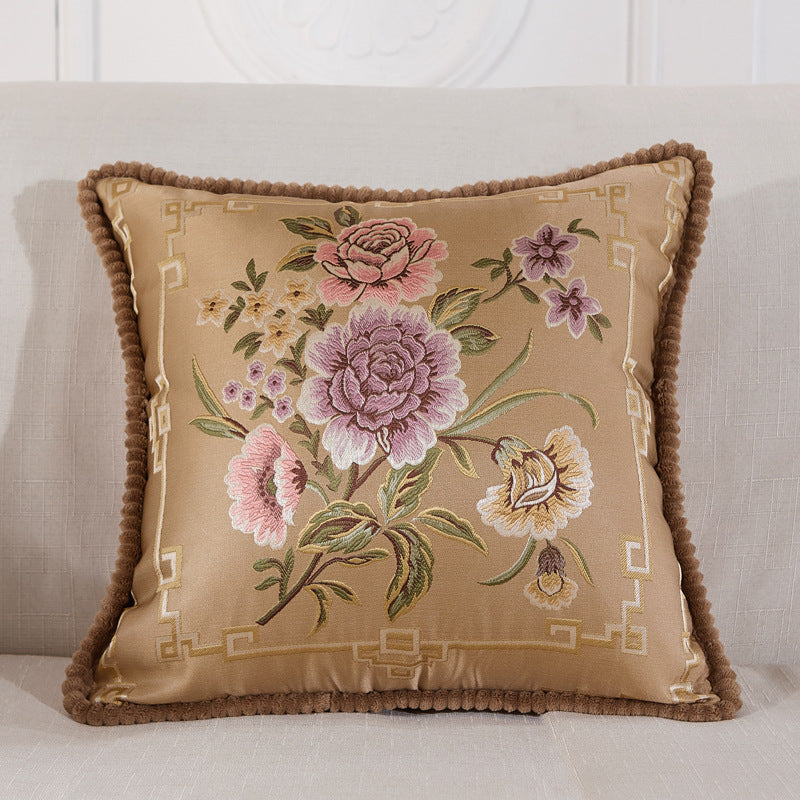 Decorative Floral Throw Cushion