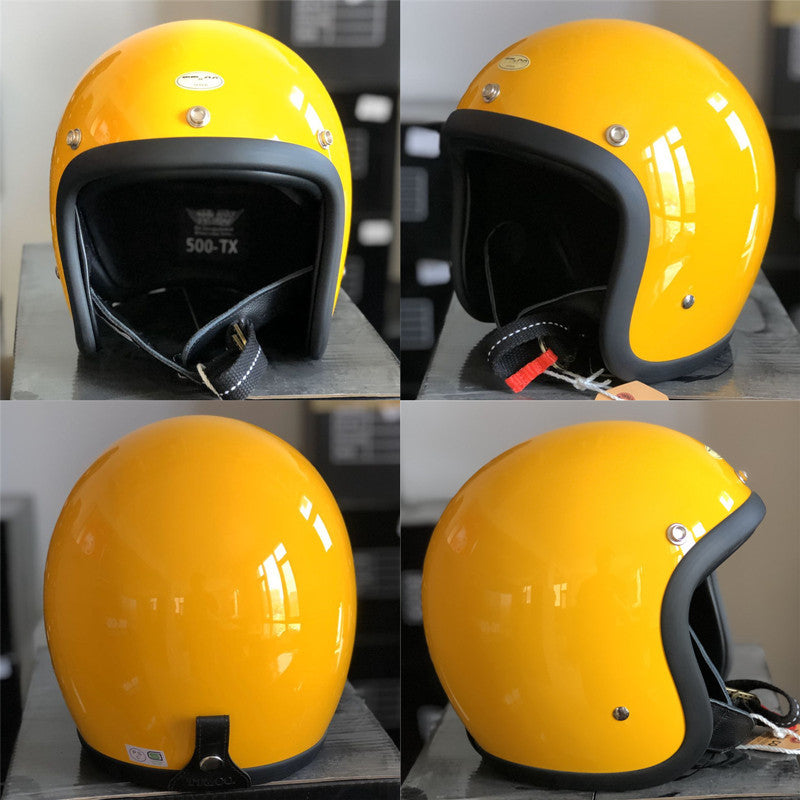 Retro Open-Face Motorcycle Helmet Stornfield