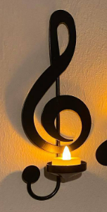 Black Music Note Wall Light Stornfield