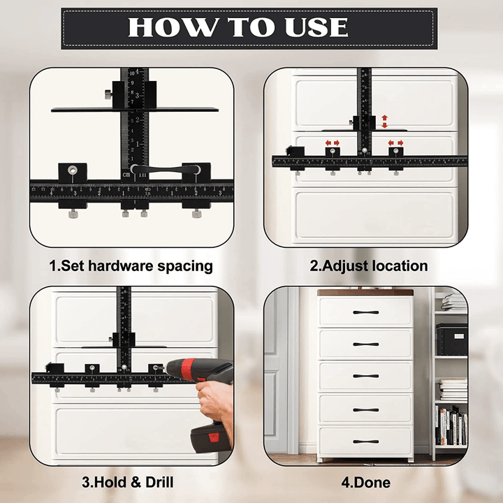 Drill Machine Instructions simple and precise installation | Stornfield