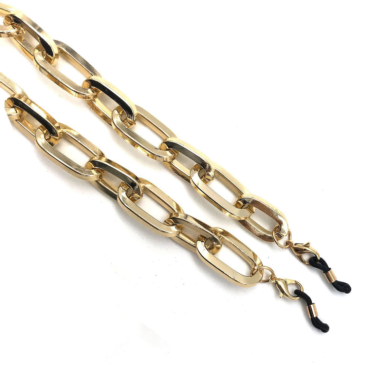 Fashion-Forward Metallic Eyewear Chain Stornfield