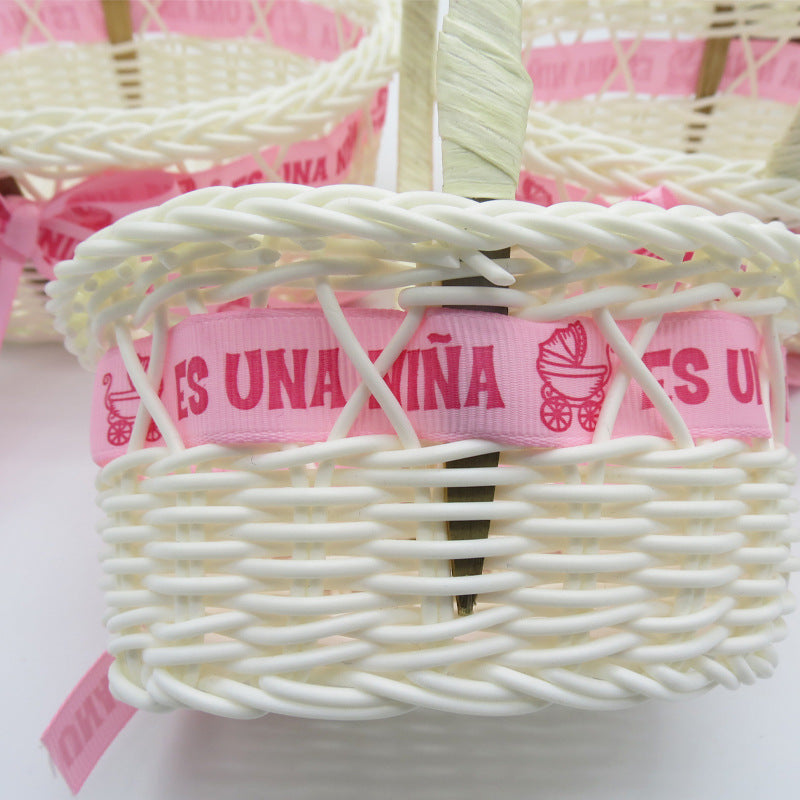 Baby Shower Decorative Woven Basket Stornfield