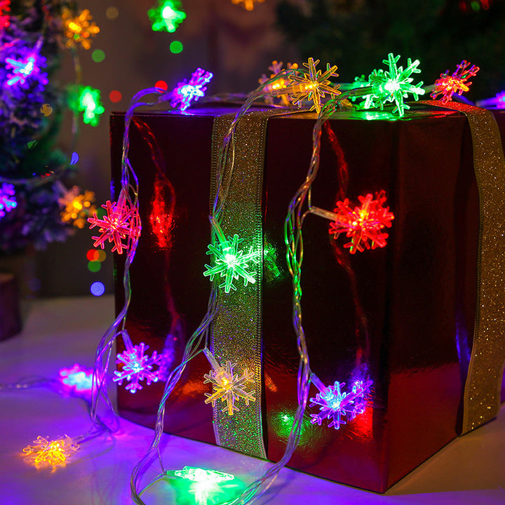 LED Snowflake String Lights for Festive Decoration