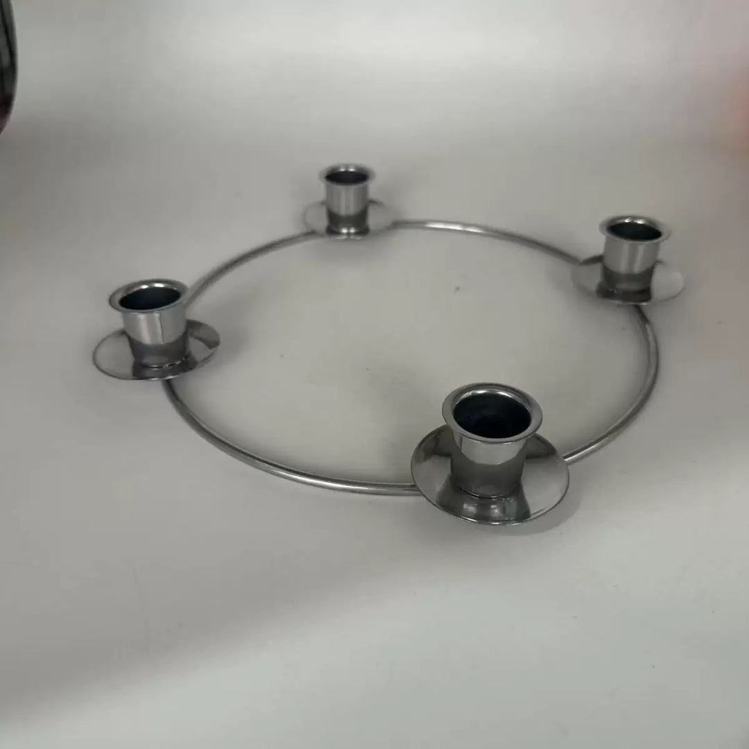Decorative metal candle holder in European style