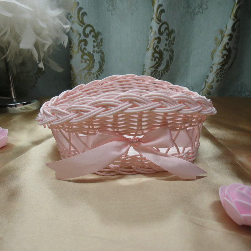 Ladies decorative storage basket with bow accent Stornfield