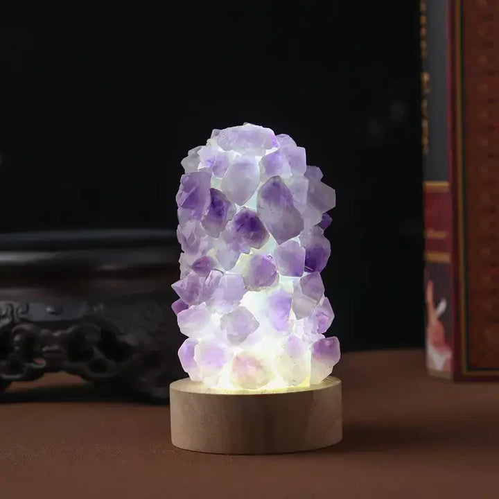 Stornfield | Crystal Lamp - Amethyst - Healing Energy - Soft Light