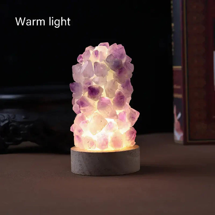 Stornfield | Crystal Lamp - Amethyst - Healing Energy - Soft Light