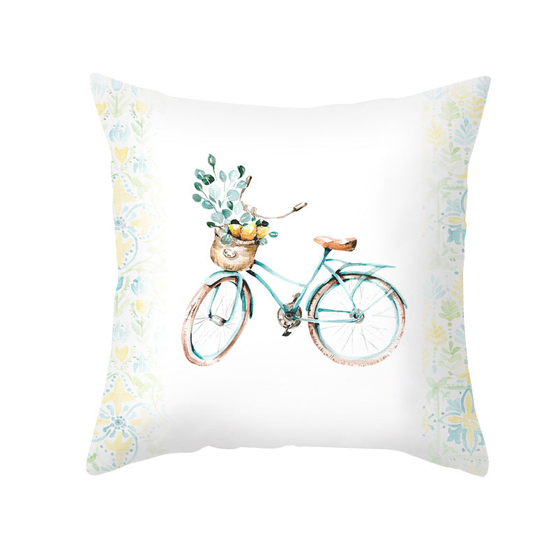 Citrus Illustrated Decorative Throw Pillow Cover with Inspirational Lemon Quote
