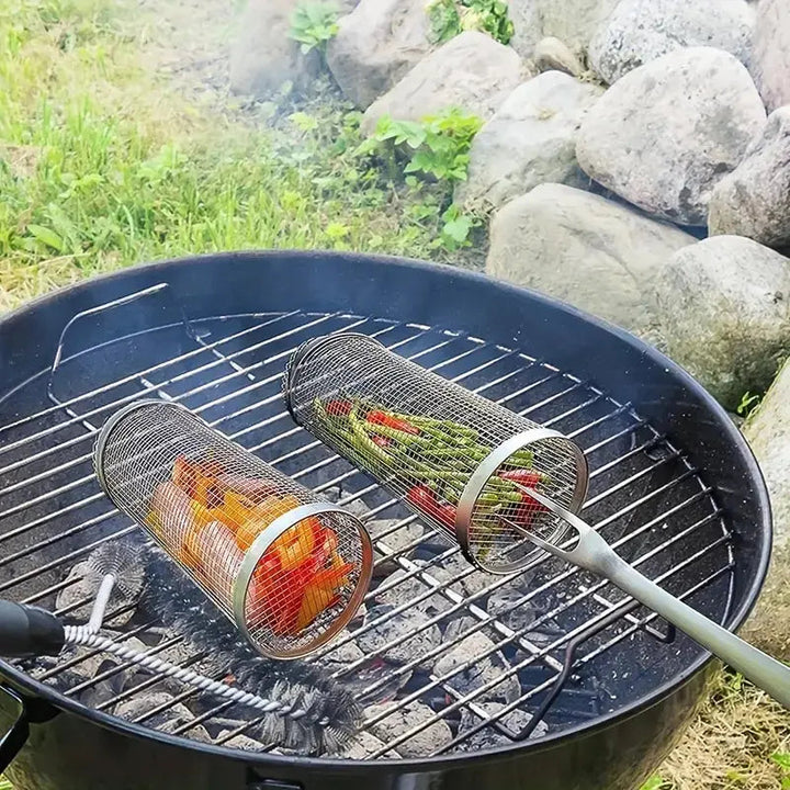 GrillMaster DuoLock Stornfield Stainless Steel Grill Basket