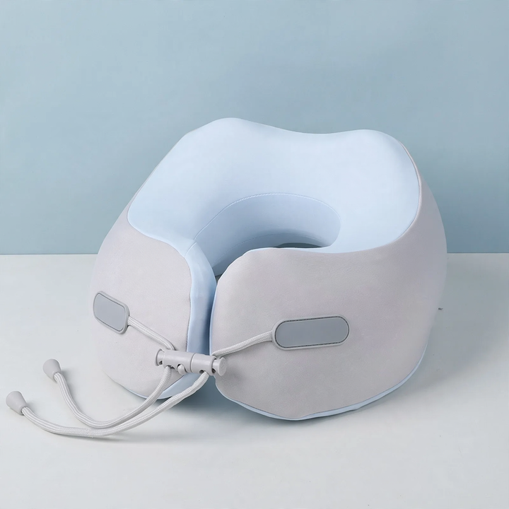 U-shaped neck pillow with ice silk fabric, portable