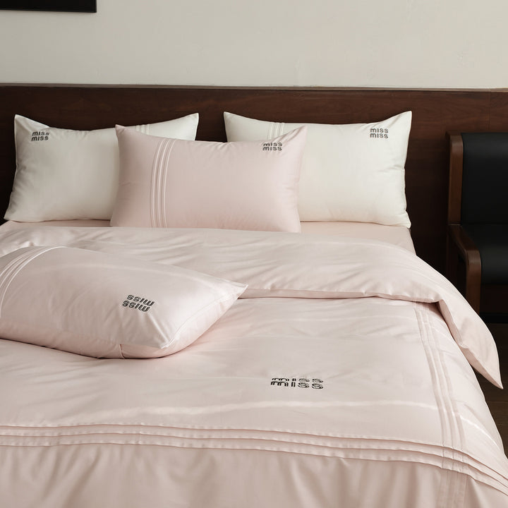 Bedding set, 4-piece, cotton, modern