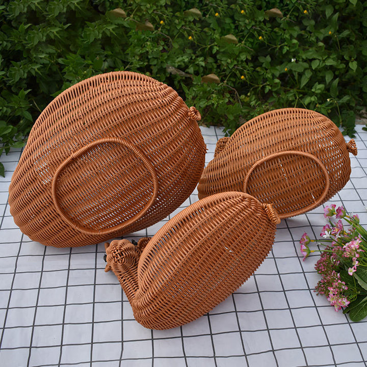 Decorative Woven Animal-Shaped Serving Tray Stornfield