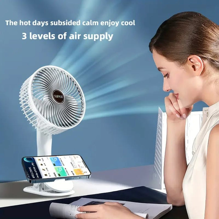 Portable  Rechargeable  Desk Fan | Stornfield