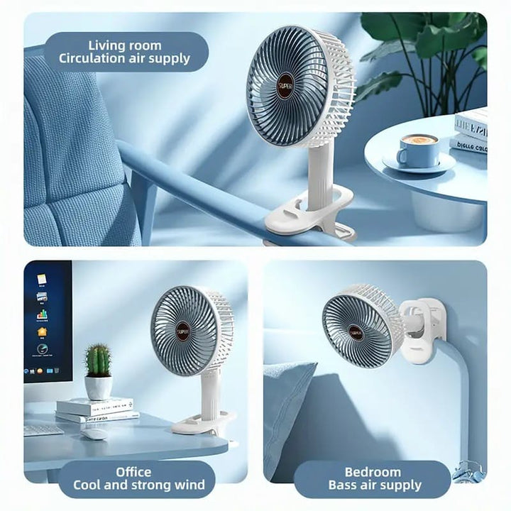 Portable  Rechargeable  Desk Fan | Stornfield