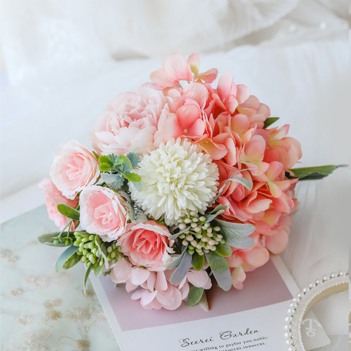 Charming Lifelike Floral Bouquet