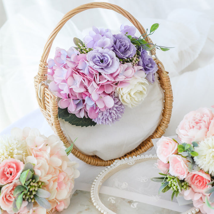 Charming Lifelike Floral Bouquet