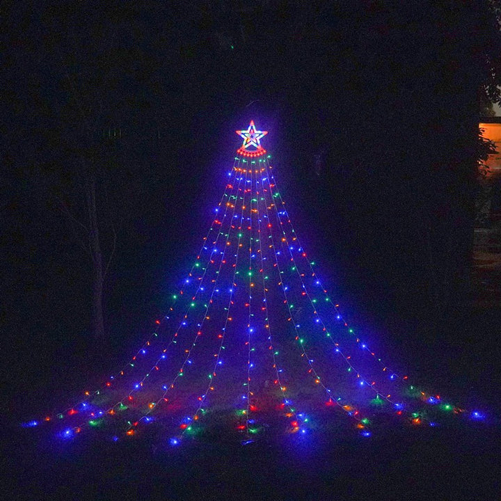 LED Star Waterfall String Lights