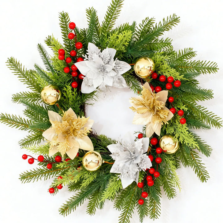 Large Christmas wreath, 23 inches