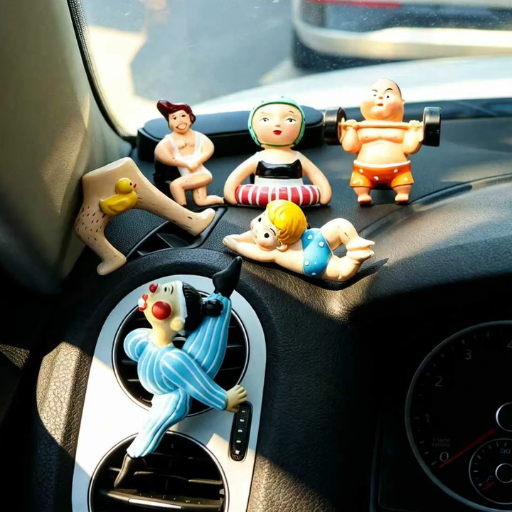 Resin scent clip for car ventilation, sports motifs