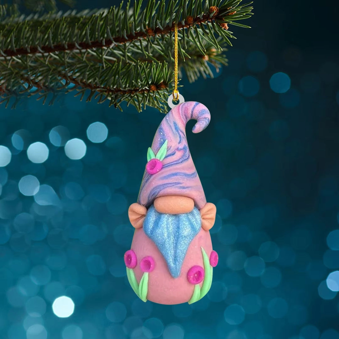 Christmas Gnome Pendant made of Acrylic