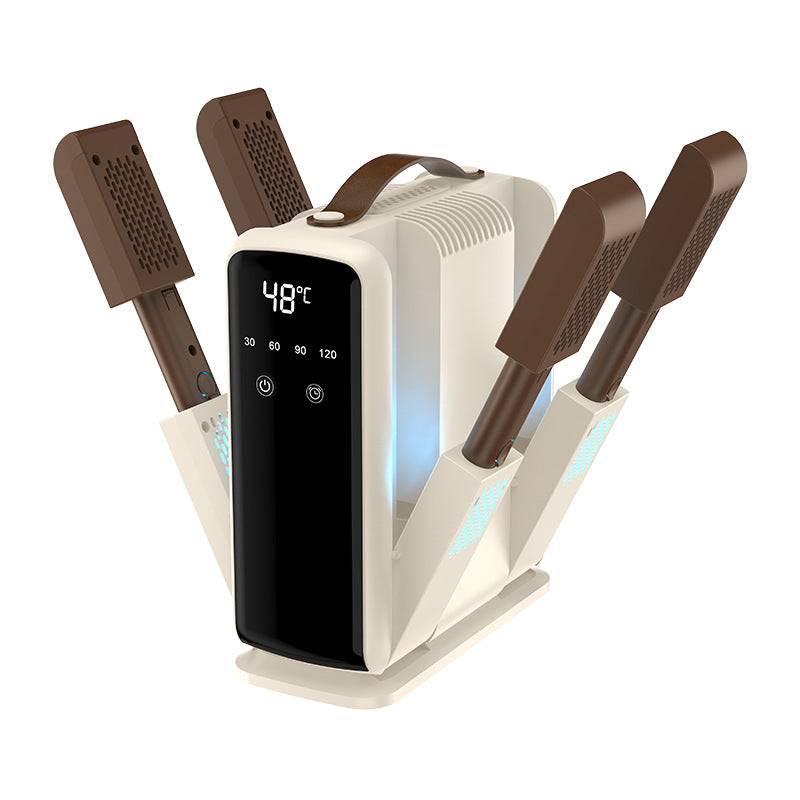 Portable shoe dryer, foldable, with timer, model HXQ-03