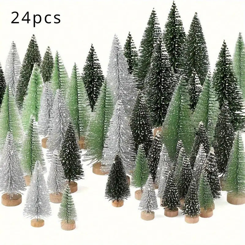 Mini Christmas tree made of sisal for decoration