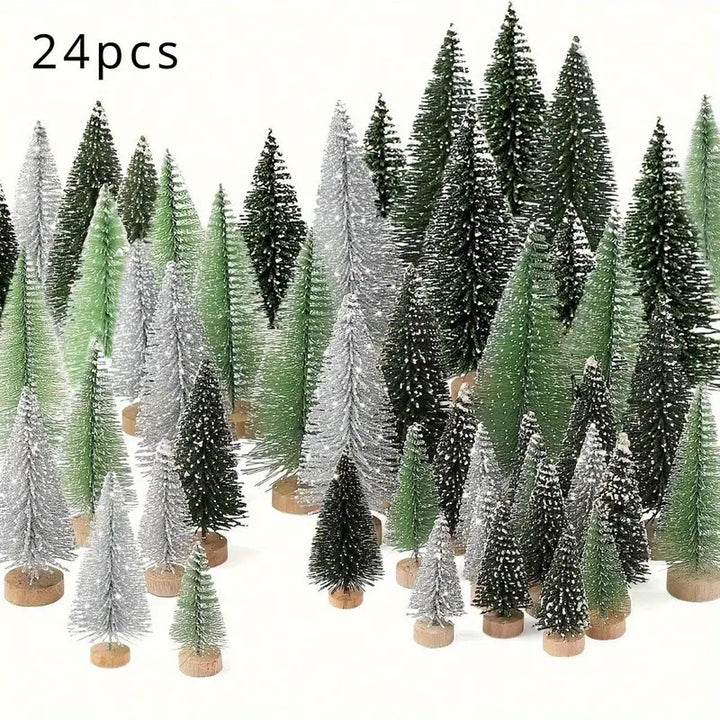 Mini Christmas tree made of sisal for decoration