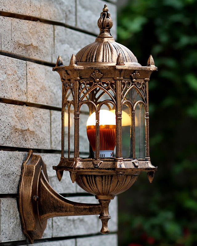 Stornfield | Antique Gold Outdoor Wall Sconce
