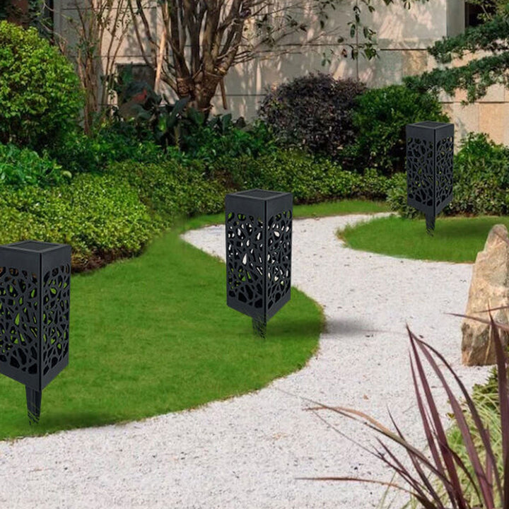 Creative Hollow Square Column LED Outdoor Lawn Ground Insert Landscape Light | Stornfield
