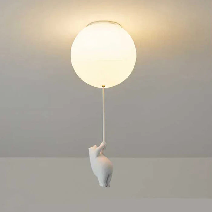 Children's Ceiling Lamp with Bear and Balloon - CloudBear | Stornfield