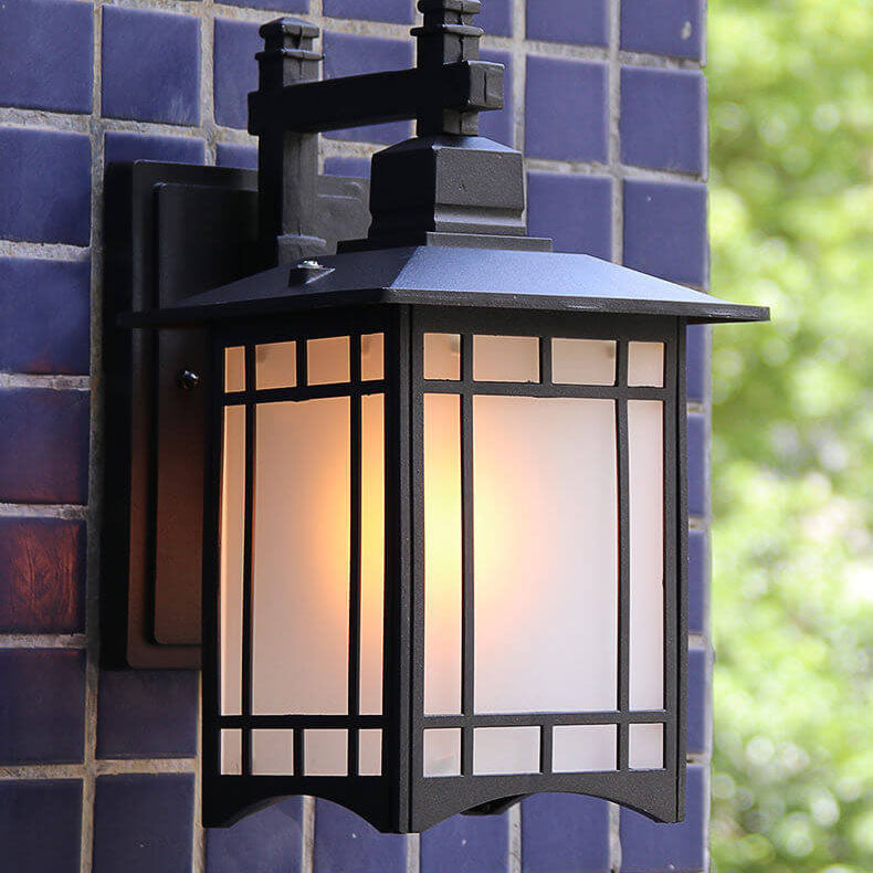 Modern Waterproof Solar Aluminum Chinese Pavilion Shape 1-Light Wall Sconce Lamp | Stornfield