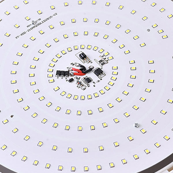 Modern Round Solar LED Remote Control Outdoor Indoor Flush Mount Lighting | Stornfield