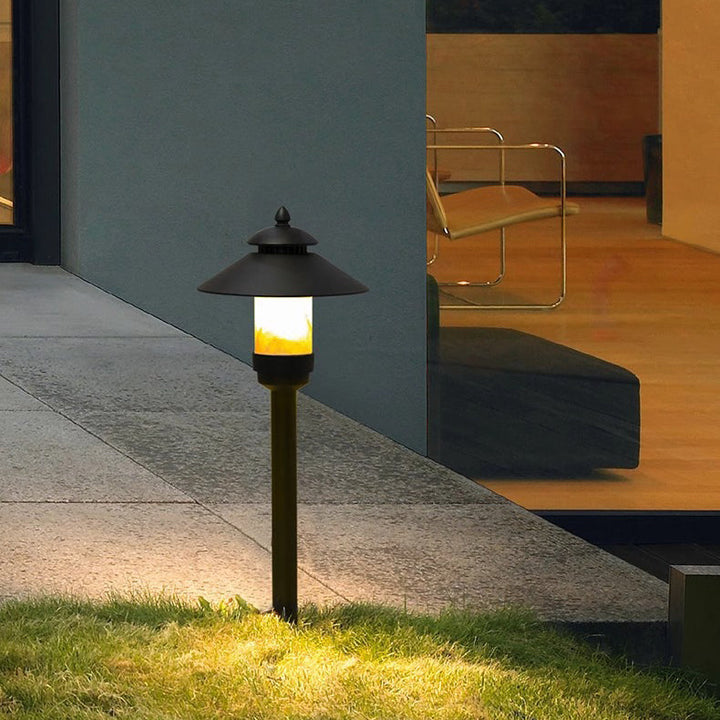 Modern Minimalist Umbrella Waterproof Aluminum Marble LED Outdoor Light For Garden | Stornfield