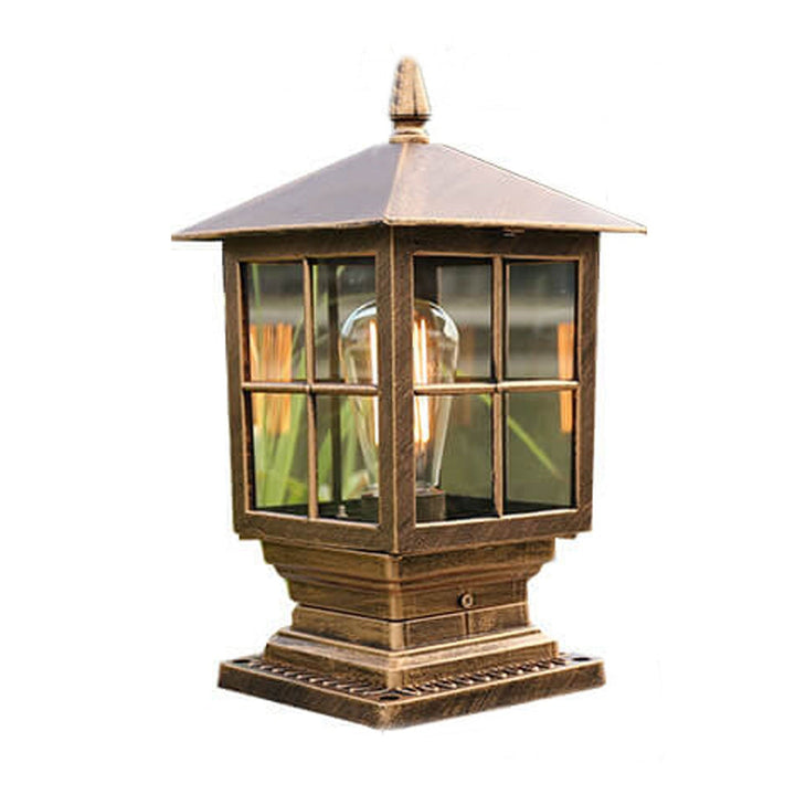 European Outdoor Column Lantern Waterproof  Rustproof 1-Light Patio Light | Stornfield