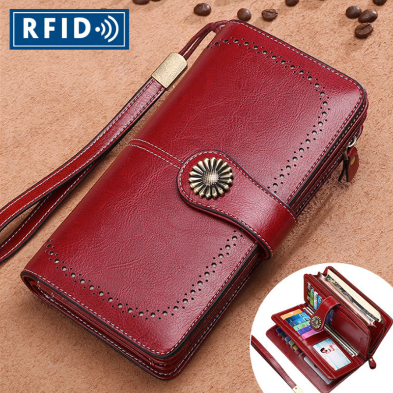 Retro long wallet with large capacity | Stornfield