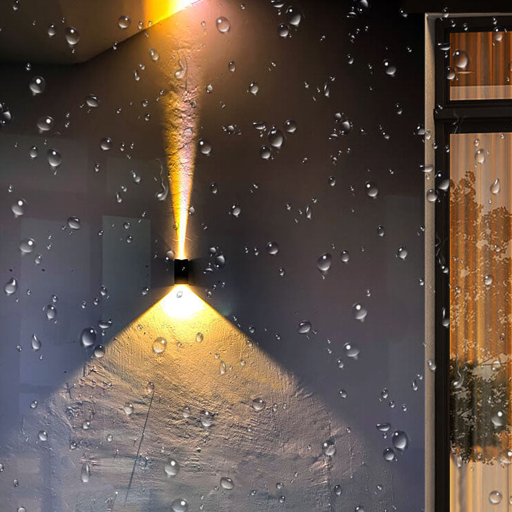 Solar Simple Trapezoid Outdoor Waterproof LED Wall Sconce Lamp | Stornfield