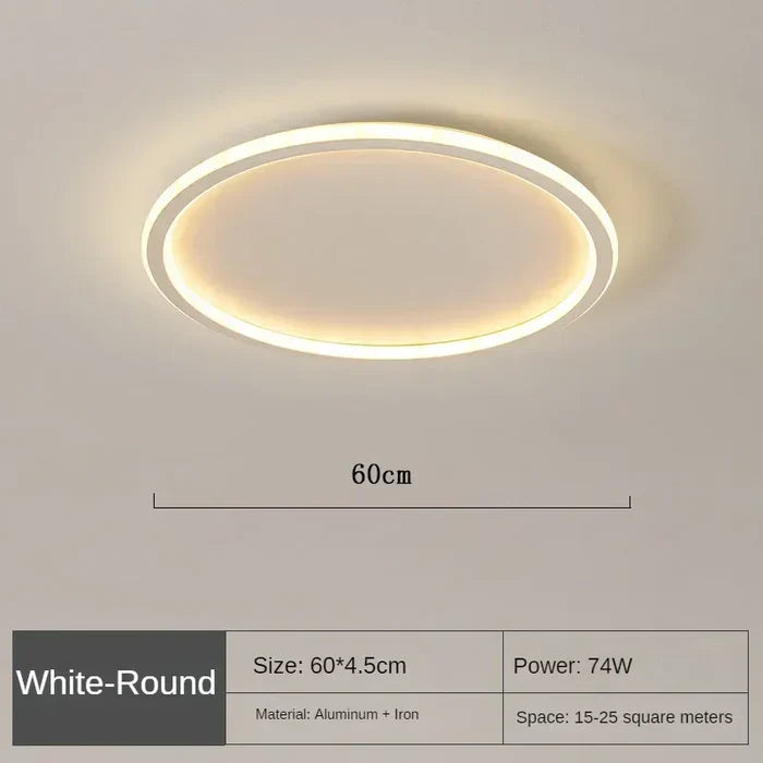 Scandinavian Round Ceiling Lamp - AuroraSphere | Stornfield