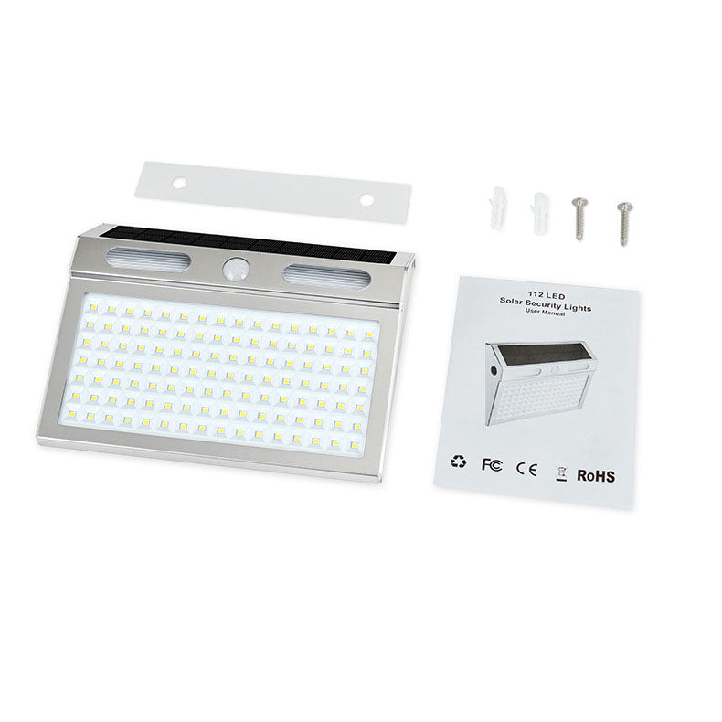 Solar Induction Stainless Steel Trapezoidal LED Outdoor Waterproof Wall Sconce Lamp | Stornfield