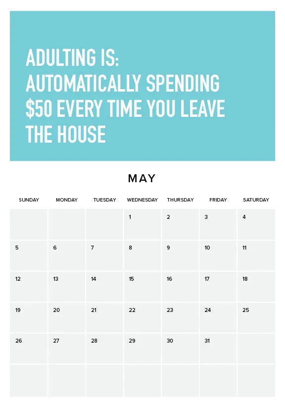 Adulting Is Difficult 2024 Wall Calendar | Stornfield