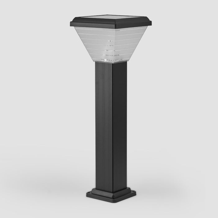 Modern Minimalist Square Cylinder Solar Waterproof ABS PC LED Outdoor Light For Garden | Stornfield