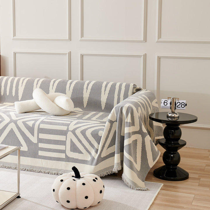 Geometric Boho Style Sofa Cover - Modern, Stylish & Durable Sofa Protection | Stornfield