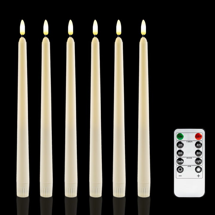 LED-Tea Light Candle Set with Remote Control, Plastic