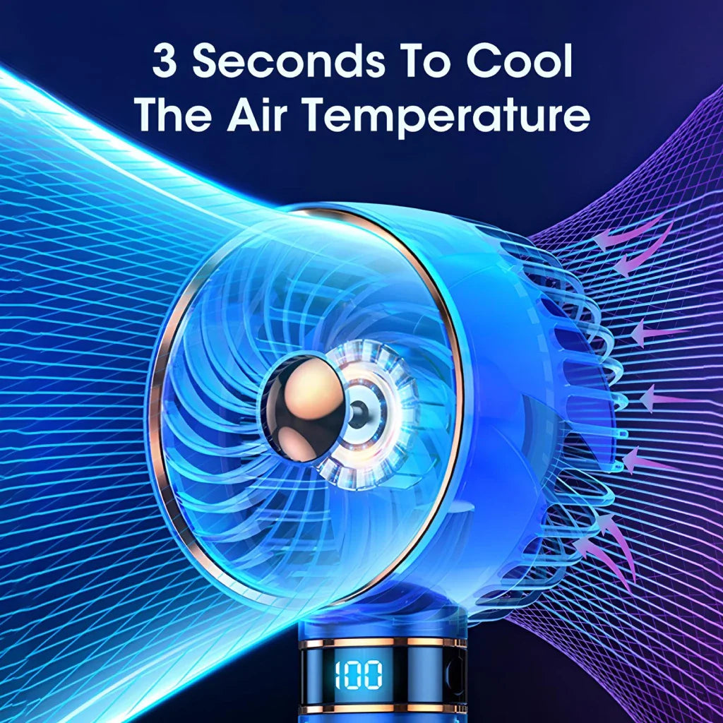 Portable 5000mAh Handheld Mini Air Conditioner Fan | Stornfield