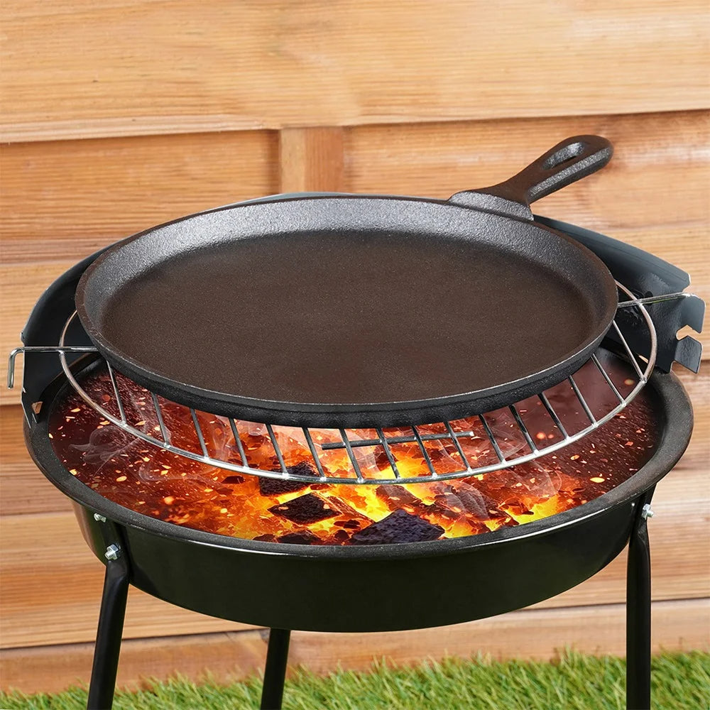 Cast iron pan 26 cm for even frying results | Stornfield
