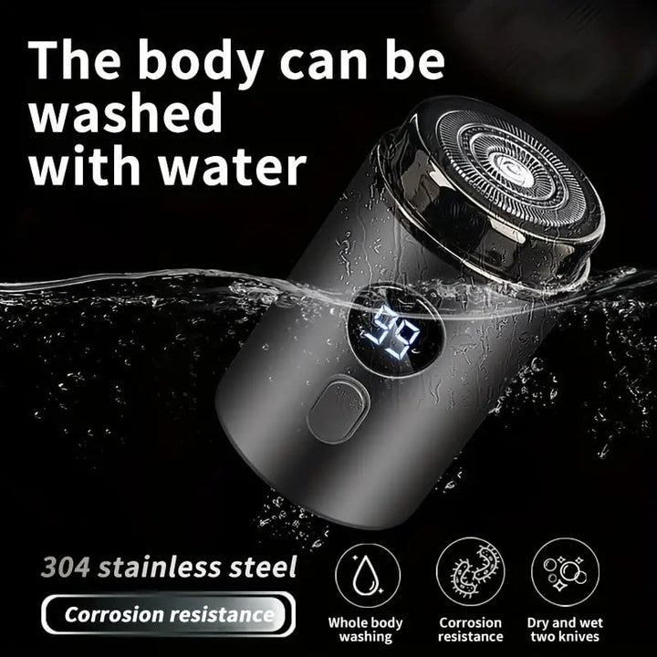 Stornfield | Mini Electric Razor — Portable waterproof grooming device with 15 blades