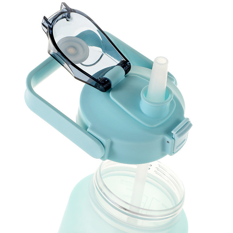 Sports bottle with time scale, 2000 ml, PC