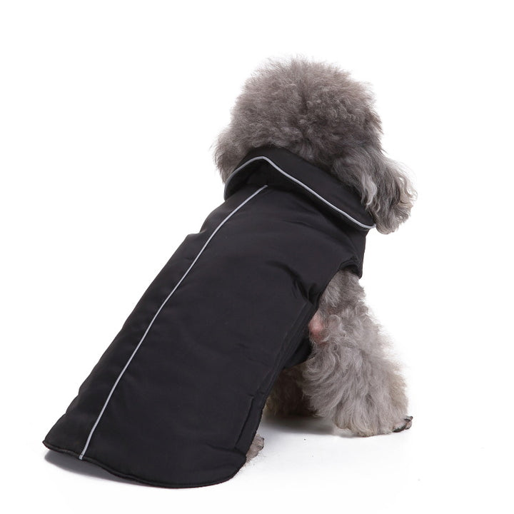 Waterproof dog coat with reflectors